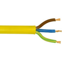 6mm Yellow Arctic 3 Core Flexible Cable per Metre