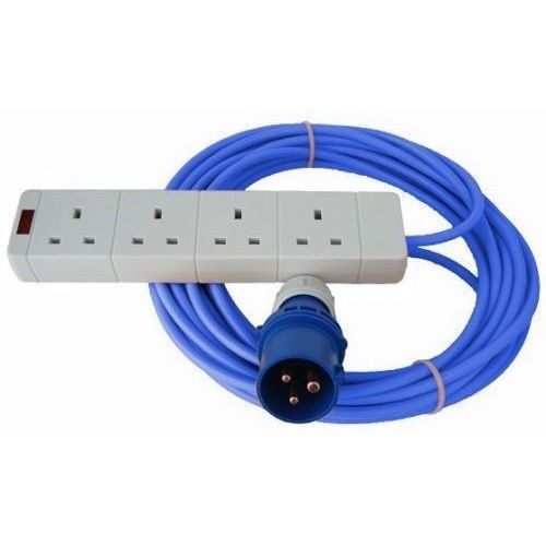 10M 110V 16AMP EXTENSION LEAD   PLUG AND SOCKET 1.5MM ARCTIC CABLE SITE/HOOK  UP 
