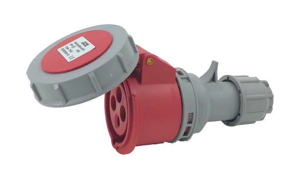 JCE 16A 4 Pin Red Trailing Plug & Socket 415V IP67 Waterproof - Image 2