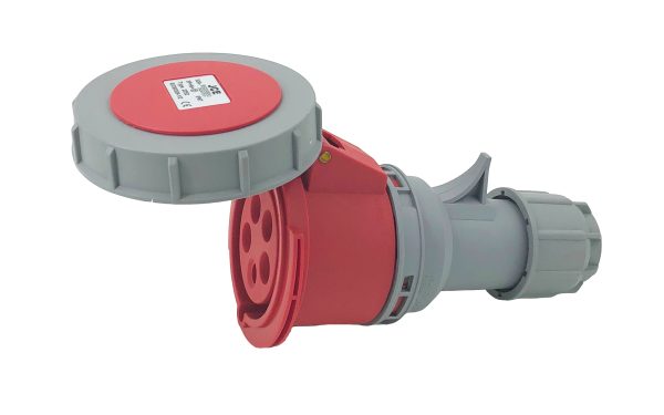 JCE 32A 5 Pin Red Trailing Plug & Socket 415V IP67 Waterproof - Image 2