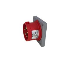 16A 5 Pin Panel Mounted Plug IP44