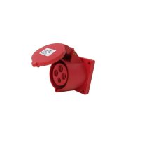 32A 4 Pin Panel Mounted Socket IP44