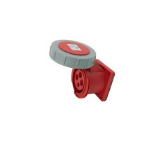 32A 4 Pin Panel Mounted Socket IP67
