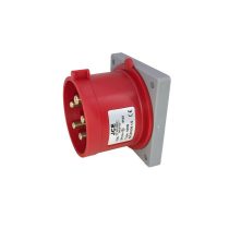 32A 5 Pin Panel Mounted Plug IP44