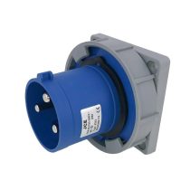 63A 3 Pin Panel Mounted Plug IP67