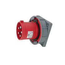 63A 5 Pin Panel Mounted Plug IP67