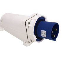 125A 3 Pin Wall Mounted Plug IP67