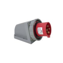 32A 4 Pin Wall Mounted Plug IP67