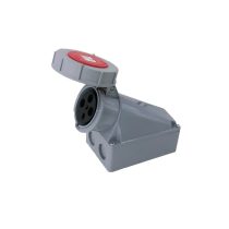 63A 4 Pin Wall Mounted Socket & Mounting Box IP67