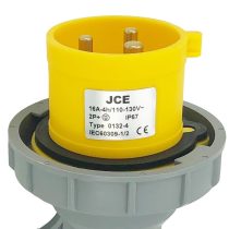 JCE 16A 3 Pin 110V Yellow Trailing Plug 240V IP67