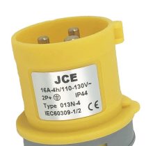 JCE 16A 3 Pin 110V Yellow Trailing Plug 240V IP44