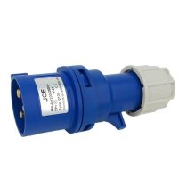 JCE 16A 3 Pin Blue Trailing Plug 240V IP44