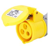 JCE 16A 3 Pin 110V Yellow Trailing Plug 240V