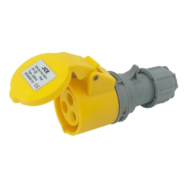 32A 3Pin Socket 110V IP44 Yellow