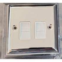 BG 2 Gang RJ11 Telecom Outlet