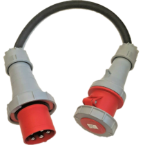 125A Plug – 63A Socket Adaptor 5 Pin IP67 10mm H07RNF