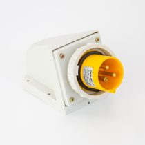 Rolec 16A 3 Pin Yellow 110V Wall Mounted Plug IP67