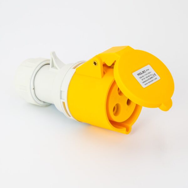 Rolec 32A 3 Pin 110V Yellow Trailing Socket IP44 - Image 2