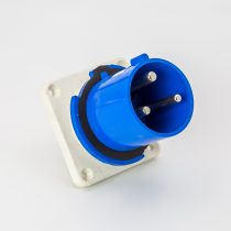 Rolec 63A 3 Pin Panel Mounted Plug IP44