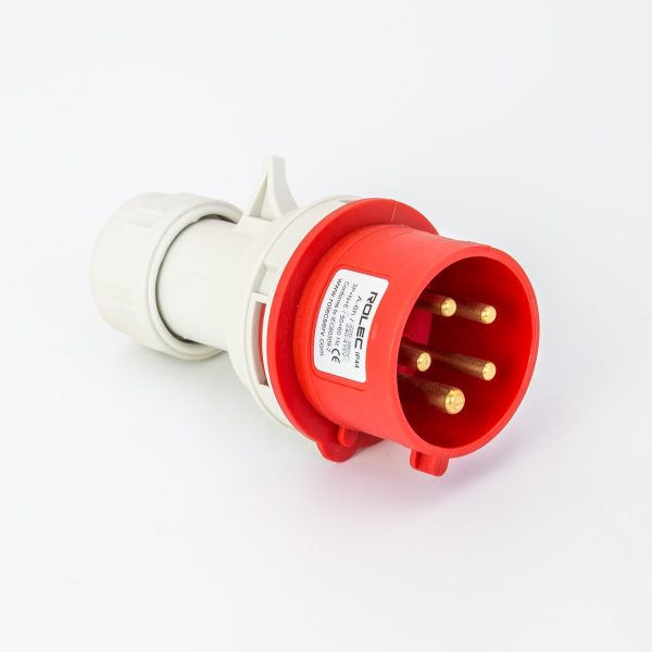 Rolec 32A 5 Pin Red Trailing Plug 415V IP44