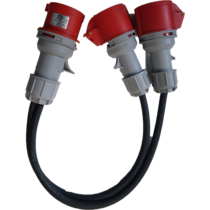 32A Plug – 2 x 32A Sockets 5Pin 1.5mm IP44 H07RN-F Splitter